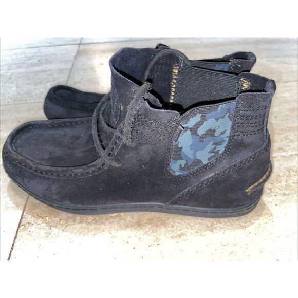 Diesel Bellow‎ Black Suede Lace Up Chukka Men\'s Boots Size 7 main image 6